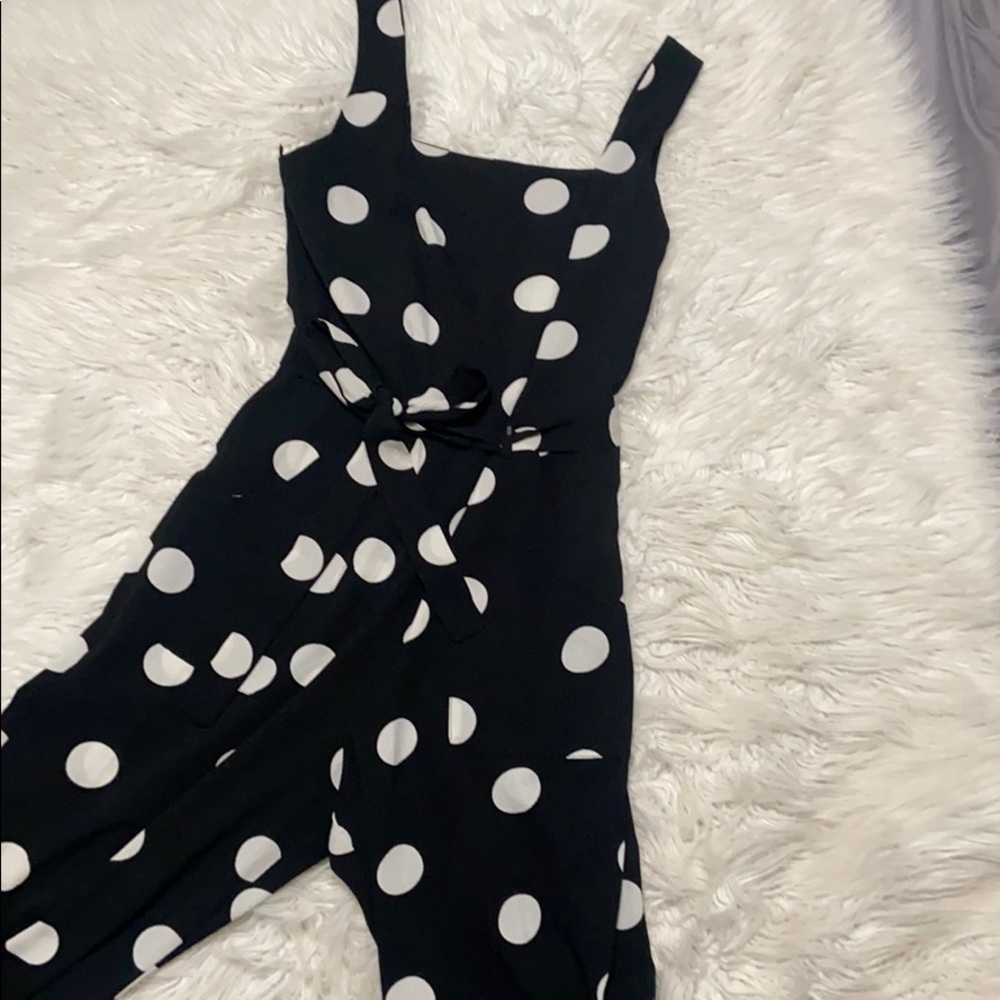 NWOT Polka dot jumpsuit - Picture 2 of 4